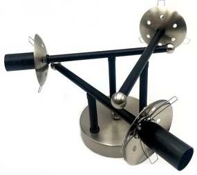 Felületre szerelhető csillár  MALENA 3xE14/5W/230V fekete/füstös