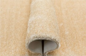 Bézs Csillogó Shaggy Szőnyeg Csúszásgátló Bolyhos Malmo 140x200 cm