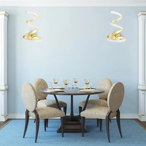 Stílusos lámpatest modern dizájnnal arany