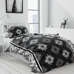 NISCHA szürke pamut ágyneműhuzat