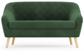 CORANTI VELVET zöld 2 személyes kanapé