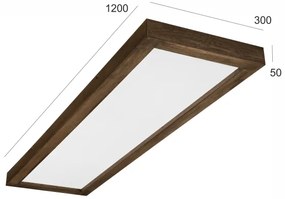 Brilagi - LED fürdőszobai lámpatest WOODY FRAME LED/50W/230V 120x30 IP44 tölgy dió