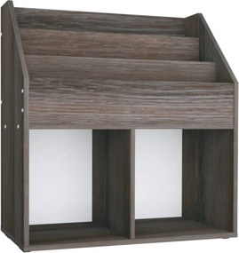 vidaXL szürke-sonoma színű szerelt fa gyerek újságtartó 71x30x78,5 cm