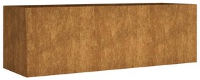 Corten acél kerti magaságyás 120 x 40 x 40 cm