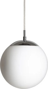 RENDL LUNA 20 závěsná opálové sklo/chrom 230V LED E27 11W