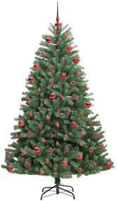 Műanyag Hajtogatós Karácsonyfa Zöld 180 cm PVC és fém