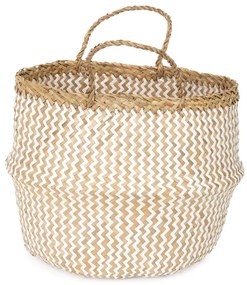 Zic Zac világos tengerifű tárolókosár, ⌀ 35 cm - Compactor