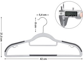 Csúszásmentes Ruhaakasztók 30 db, 42 cm széles