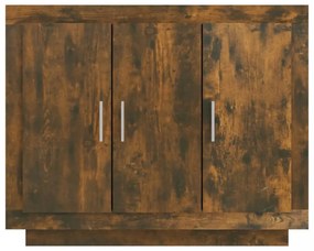 füstös tölgy színű szerelt fa tálalószekrény 92x35x75 cm