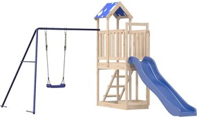 vidaXL tömör fenyőfa kültéri játszószett