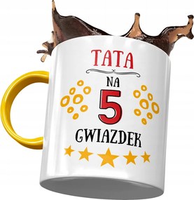 Sárga Bögre Apák Napjára Ajándék Nyomtatott Fotóval