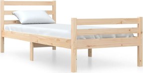 vidaXL tömör fa ágykeret 90 x 200 cm