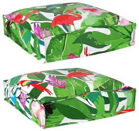 Palettapárnák üléshez 2 db Trópusi dzsungel 40x40x8 cm Oxford szövet