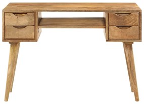 tömör mangófa íróasztal fiókokkal 110 x 47 x 76 cm