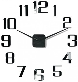 Klasszikus fekete öntapadós óra 130cm