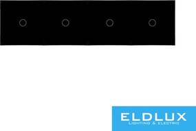ELDLUX ELDTREND négyes soroló érintőpanel fekete