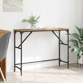 vidaXL Konzolasztal Öreg fa 100 x 32 x 75 cm Faanyag