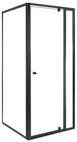 Flexi 90x90 cm sarokba szerelhető szögletes zuhanykabin zuhanytálca nélkül