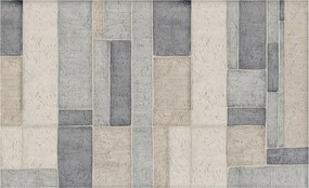 Fotótapéta Flizelina falra 3D Loft geometrikus mozaik 416x254 ragasztó