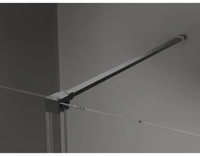Mexen Velar, zuhanykabin tolóajtóval 110 x 85 cm, 8mm szürke üveg, polírozott grafit, 871-110-085-41-95