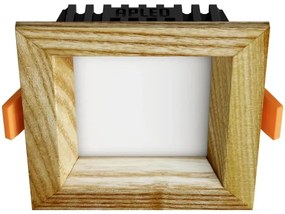 APLED - LED Lámpa SQUARE WOODLINE LED/3W/230V 3000K 9x9 cm kőris tömör fa