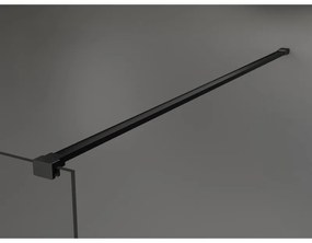 Mexen Kioto zuhanyparaván WALK-IN 8mm, 100x200 cm, szürke üveg-fekete profil, 800-100-101-70-40