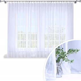 Függöny Kész Fátyol Fehér 400x120 CM Függöny Béka Szalag Függöny