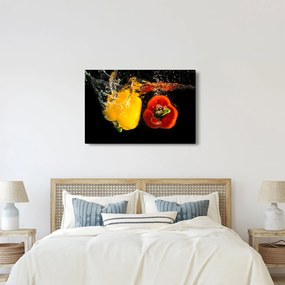 Kép - paprika a vízben (90x60 cm)