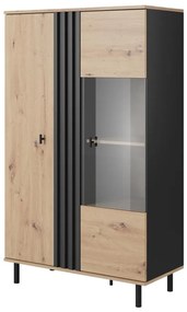 BADIA vitrin tölgy/antracit színben