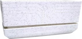 Téglalap alakú virágtartó doboz állvánnyal Gránit 22 x 11 Korado műanyag