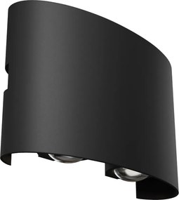 MAYTONI O417WL-L4B3K STRATO Modern Kültéri Fali Lámpa Fehér, Fekete LED IP54