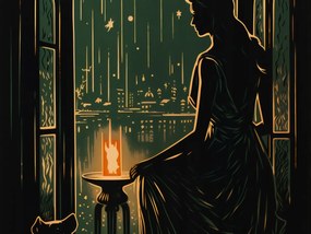 Poszter 40x30cm Éjszakai suttogás