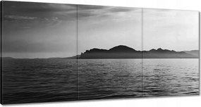 Festmények 180x90 Tájkép ködös hegyekkel