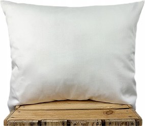 Párnahuzat szatén Prémium 100% pamut ekrü krémszínű ekri sima 50x70 lengyel