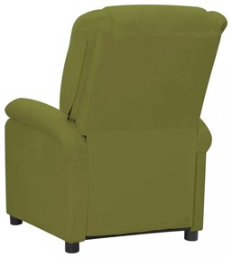 világoszöld bársony masszázsfotel