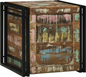 vidaXL Tároló Doboz 50 x 50 x 50 cm Szilárd Újrahasznosított Fa