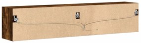 füstös tölgy falra szerelhető TV-szekrény LED-del 180x31x38 cm