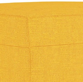 világossárga szövet pad 70x35x41 cm
