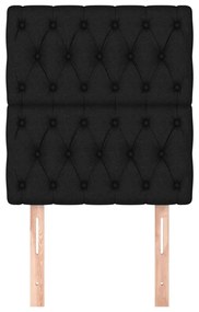 2 db fekete szövet fejtámla 80x7x78/88 cm