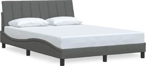 vidaXL sötétszürke szövet ágykeret matrac nélkül Hanko 140 x 190 cm