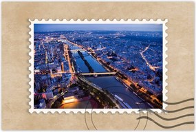 Poszterek 60x40 Éjszakai panoráma Párizs