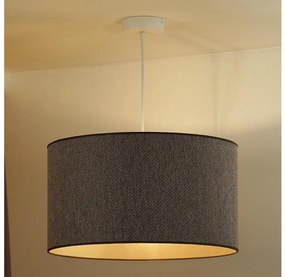 Duolla - Csillár zsinóron ROLLER ECO RECYCLING 1xE27/15W/230V átm. 45 cm barna