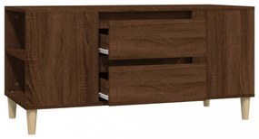 barna tölgy színű szerelt fa TV-szekrény 102x44,5x50 cm