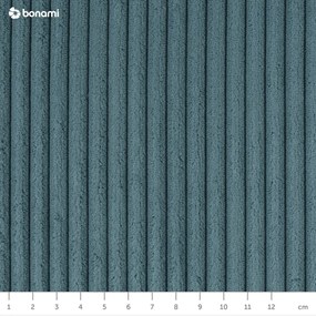 Türkiz kordbársony kinyitható kanapé 218 cm Tori – Bonami Selection