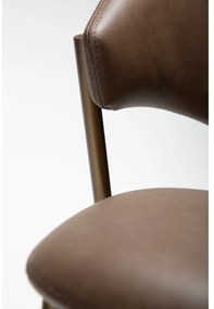 Sötétbarna bőrutánzat étkezőszék Zone – DAN-FORM Denmark