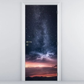 Fotótapéta ajtóra - Csillagos égbolt (95x205cm)