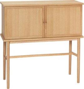 Natúr színű szekrény tölgyfa dekorral 90x90 cm Dash – Hübsch