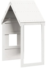 fehér tömör fenyőfa gyerekágytető 60 x 89 x 134,5 cm