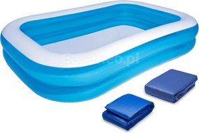 Családi felfújható medence 262 x 175 x 51 cm 3 az 1-ben Bestway 54006