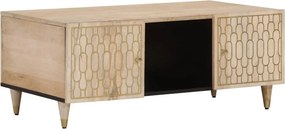 vidaXL tömör mangófa dohányzóasztal 100 x 54 x 40 cm